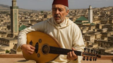 الملحون في المغرب- شاعر يعزف العود في فاس القديمة