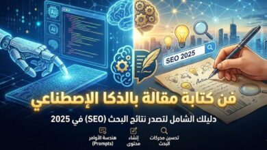 كتابة مقالة بالذكاء الاصطناعي