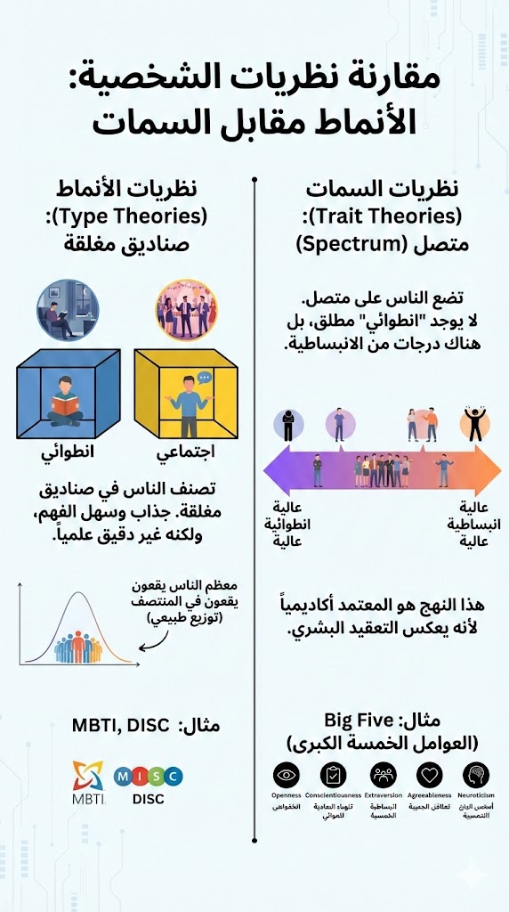 مقارنة نظريات الشخصية