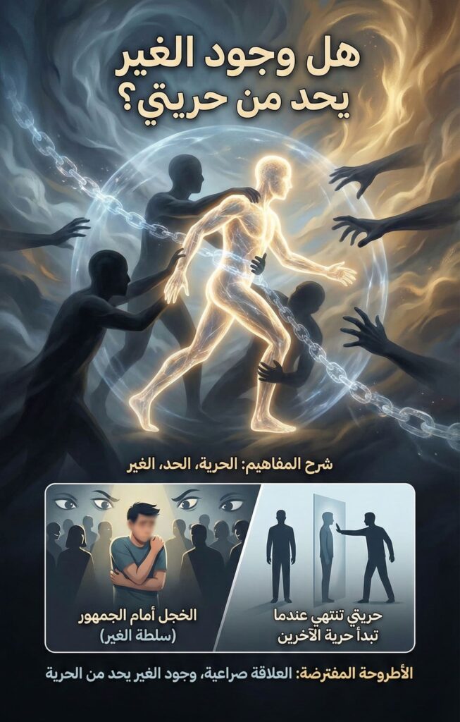 وجود الغير يحد من حريتي