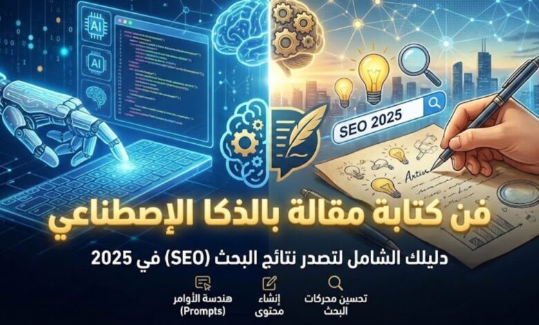 كتابة مقالة بالذكاء الاصطناعي